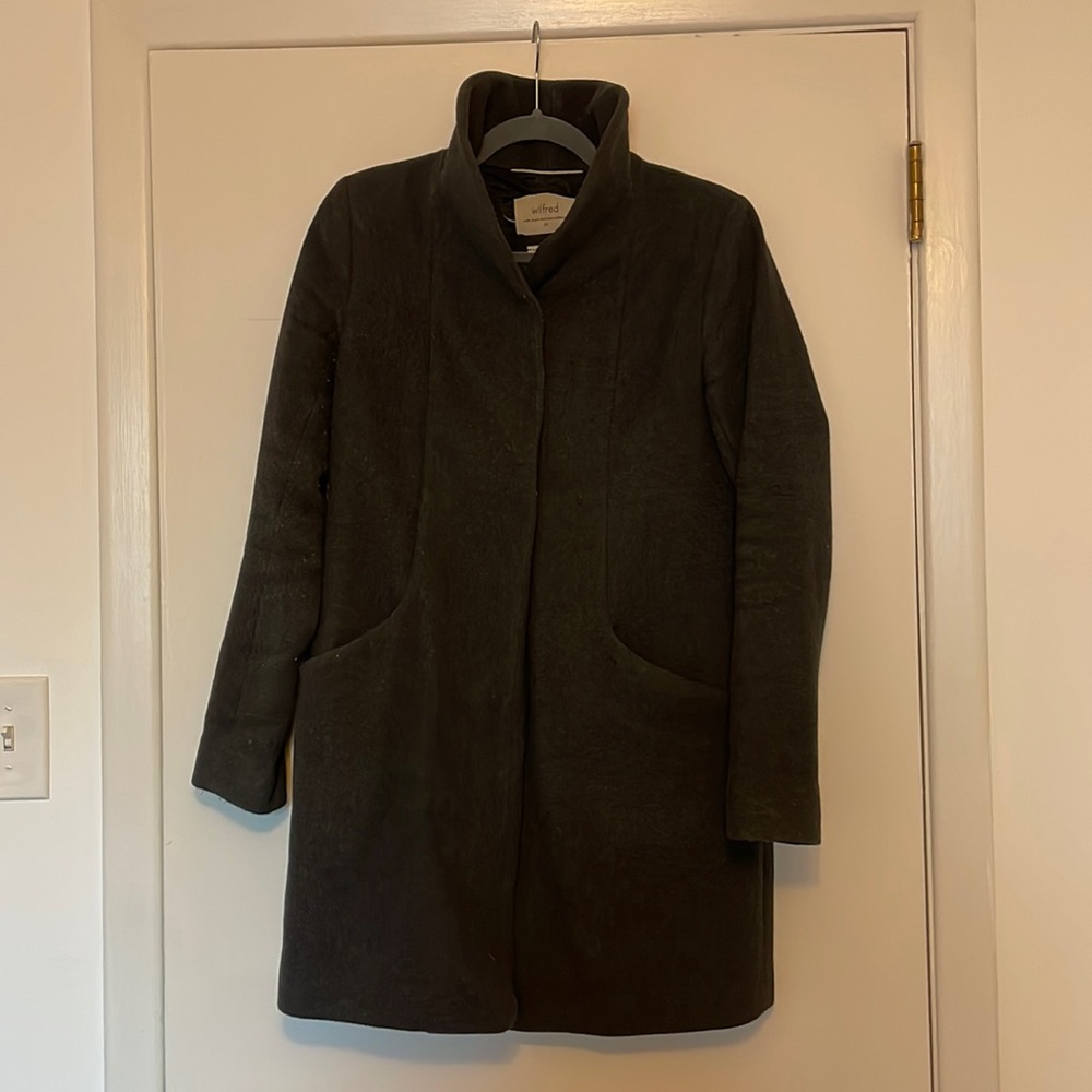 Aritzia Wilfred Cocoon Coat in Grey, XS